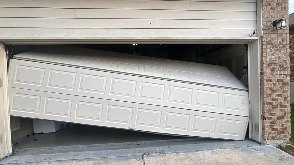 Garage door service work photo